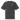 Front view of an oversized tee in black. A minimalist design is placed on the upper left chest, featuring a compact arrangement of graphic elements. The word “KRAMPUS” appears in small white uppercase lettering, paired with a circular gold icon to its left. 