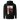 Back view of a solid-colored, oversized hoodie. A large, vertical collage graphic with a distressed aesthetic is centered on the upper back. It features the bold text "NITRO", a graffiti-style word, a line drawing of an biker helmet, and various other textures and symbols.