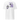 Back view of a solid-colored, shirt. The back features two separate vertical graphics. The larger graphic on the right shows the figure of Castorice from Honkai: Star Rail in a densely textured field. The smaller graphic on the left is a distorted, high-contrast portrait of a skull, with solid bars layered over it.