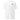 Front view of an t-shirt in white. A minimalist design placed on the upper left chest shows a compact arrangement of small graphic elements, including a circular icon, the word “KRAMPUS” in bold, and a narrow vertical block with stylized symbols.