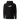 Front view of a solid-colored hoodie. A small graphic on the center chest is designed to look like an embroidered sticker, featuring a high-contrast illustration of a fish skeleton inside a rectangular frame.
