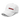 3/4 view of an baseball cap in white. Evernight inspired design showcasing embroidered kanji characters (長月夜) stretch across the crown, bisected by a bold red bar that cuts through the strokes.