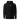 Front view of an hoodie in black. Design is a small, embroidered red patch on the left chest featuring the white line art of an Astral Express ticket from Honkai: Star Rail.