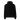 Front view of an oversized hoodie in black. There is no design on the front.