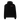 Front view of an oversized hoodie in black. Star Rail Evernight design showing a small red graphic on the left chest. The graphic features the word “Evernight” in a handwritten style above smaller text that reads “Slumber Now, O Wakeful World,” with a Chinese character for “Night.”