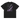 Back view of a box tee in black, flat. A large, vertical graphic on the upper back features the word "ETERNITY" in a bold font. The design is overlaid with high-contrast, lightning-like shapes and abstract topographical line patterns.