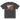 Back view of a solid-colored oversized-tee. A large graphic on the upper back features a detailed, high-contrast illustration of a futuristic nailgun. The design includes diagonal hazard stripes and schematic-style text and symbols emulating a blueprint.