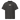 Front view of a Box Tee in Vintage Black. a small chest graphic pairing a gold cursive wordmark partially overlaid by a bold white stylized emblem, with a block-letter word underneath in the same gold tone