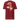 Back view of a T-Shirt in Brick Red. a large back graphic centered on a jagged, torn-map style emblem in white with a glowing star burst at its center, layered over angled orange-red geometric panels resembling sail or flag fragments, alongside a bold two-line wordmark, a short block of descriptive text, and a smaller diagonal wordmark near the hem