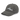 3/4 view of an distressed hat in white. The embroidered logo "spook shack" is shown on the front panel, designed with a stylized font and layered over abstract horizontal brush strokes.