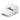 3/4 view of an baseball cap in white. The embroidered logo "spook shack" is shown on the front panel, designed with a stylized font and layered over abstract horizontal brush strokes.