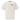 Front view of an oversized tee in white. Design features a small logo on the upper chest featuring the words "spook shack" in a stacked, stylized font, with abstract horizontal brush strokes layered behind the text.