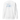 Back view of a sweatshirt in white. A large faded blue engraving-style illustration inspired by classical mythological painting dominates the panel, showing tumbling figures and horses caught mid-fall, framed by a circular arc of birds in flight. Below it, a line of text reads 'take the reins and lose the sky — the thing you command learns your shape,' surrounded by scattered handwritten annotations.