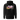 Back view of a solid-colored hoodie. A large, horizontal graphic on the upper back features a stylized, graffiti-like word spelling “RAPPA” layered over a wide smear of high-contrast brush strokes imitating graffiti splatter. To the side are smaller, schematic graphics including a compass rose and blocks of text.
