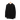Front view of a hoodie in black. Left plain with no print on the front, the graphic sits entirely on the back of the garment.
