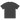 Front view of a oversized tee in faded black. Left plain with no print on the front, the graphic sits entirely on the back of the garment.