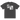 Back view of an oversized tee in faded black. A large two-panel composition fills the back. On the left, a halftoned portrait with a solid black bar across the eyes; to the right, a wider panel of sweeping feathers in heavy contrast. The words "pas" and "d'aveu" float above them in a fine serif, the letters spaced apart and drifting.
