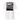 Back view of a t-shirt in white. A large rectangular back graphic layers an ornate hall interior in high-contrast greyscale beneath oversized roman numerals 'XXXVII' and a serif 'IN SILENTIO' wordmark. Dusty pink text bars carry a short poem down the left edge, cut through by thorned starburst linework in the same pink.