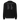 Back view of a longsleeve in black. A large graphic fills the upper back, laid out like a concert tour poster. A wide display serif title reads "VARIATIONS OF A STELLAR TOUR" in white, with a small italic "robin" and "/summeretto" tucked beneath it and a ruled row of four era markers below that. Two columns of dated stops run down the rest in condensed capitals, the dates set in violet, with thin outlined starbursts drifting across the list.