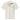Back view of an oversized tee in white. Design is a structured typographic design across the upper back. The composition features a numbered sequence from one to six, each paired with Latin or pseudo-Latin text. The layout is horizontal with thin dividing lines and varied type treatments, creating a grid-like visual system.