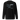 Back view of an sweatshirt in black. Design is a structured typographic design across the upper back. The composition features a numbered sequence from one to six, each paired with Latin or pseudo-Latin text. The layout is horizontal with thin dividing lines and varied type treatments, creating a grid-like visual system.