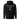 Back view of a hoodie in Black. A stacked graphic fills the upper back: "AIRSPACE PATROL DEPARTMENT" in heavy white capitals, "GLORIA NOS DUCIT" in smaller gold capitals beneath it, then "L'Azur" in a large gold script with a long trailing flourish. Below sit a small white box lettered "FIRST SPEAR" in black, a weathered gold seal stamp carrying two characters, and "gen 5" in gold.