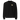 Front view of a longsleeve in Black. A small circular emblem sits on the left chest: a gold ring lettered "MIRACULUM IN CAELO NUMQUAM CADET" in white capitals, with a white winged spearhead standing through its centre and swept wings running out to either side.