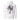 Back view of a Hoodie in White. Large expressive brush-script lettering reading "aWolf" spans the upper back, layered over a color-blocked stripe panel with fine linework illustration behind it. Beside it, a small graffiti-style character mark for "终焉" (Finality) sits next to vertical HUD-style readout text: "LOGIN SUCCESSFUL," "NO PATCH NOTES >>," and "INPUT FINALIZED..."