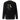 Back view of a solid-colored, sweatshirt. A dynamic collage graphic on the back features a dial at its center with several lines of text sticking out of it. To the right is a high-contrast illustration of a hand, and several words in various fonts radiate outwards from the central point.