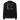 Back view of a longsleeve in Black. A large collaged graphic fills the back: a ruled record card labelled "ONI BLOOD", "NAME" and "POSITION AND RANK" in small white capitals, its name line filled in with pink Japanese characters over a faint column of typewritten Latin plant names struck through with pink and teal highlighter bars. Beside it, an expressive white line drawing of a figure with a long bladed polearm sits over halftone shading and translucent dark panels.