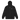ENCORE zip hoodie, black, full, front, flat
