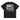 Back view of a box tee in black. A large rectangular back graphic layers an ornate hall interior in high-contrast greyscale beneath oversized roman numerals 'XXXVII' and a serif 'IN SILENTIO' wordmark. Dusty pink text bars carry a short poem down the left edge, cut through by thorned starburst linework in the same pink.