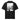 ONCE MORE box tee, black, full, back, ghost