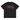 FINE PRINT box tee, black, front, flat