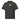 Front view of a Box Tee in Vintage Black. a small chest graphic pairing a gold cursive wordmark partially overlaid by a bold white stylized emblem, with a block-letter word underneath in the same gold tone