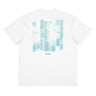 ENCORE box tee, white, back only, back, flat