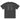 Back view of an oversized tee in faded black. A large graphic fills the upper back, laid out like a concert tour poster. A wide display serif title reads "VARIATIONS OF A STELLAR TOUR" in white, with a small italic "robin" and "/summeretto" tucked beneath it and a ruled row of four era markers below that. Two columns of dated stops run down the rest in condensed capitals, the dates set in violet, with thin outlined starbursts drifting across the list.