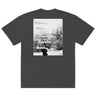 ONCE MORE oversized tee, faded black, back only, back, flat