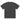 Front view of a oversized tee in faded black. Left plain with no print on the front, the graphic sits entirely on the back of the garment.