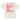 Back view of a oversized tee in faded bone. A large coral pink poster panel fills the upper back, printed with a stylized winged figure in soft tonal linework set against a bank of clouds. Horizontal white bars redact most of the text, leaving the words "she, who silences the ether" legible between them, with faint handwritten script and a small circular seal layered underneath. An expressive, editorial, graphic-forward composition.
