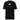 Back view of a tee in black. A white rabbit silhouette runs within a circle, framed by a square with red corner bracket markers. Below, bold text reads "ELATED♦" in deep crimson — clean, geometric, and expressive.
