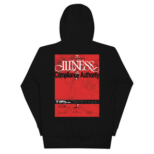 NEVER DONE Hoodie, Black, Full, back, true size M