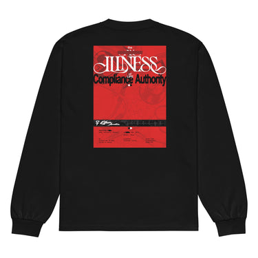 NEVER DONE Longsleeve, Black, Full, back, true size M