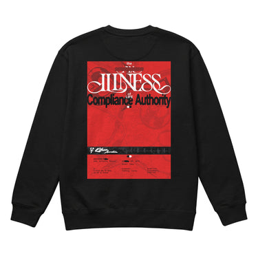 NEVER DONE Sweatshirt, Black, Full, back, true size M