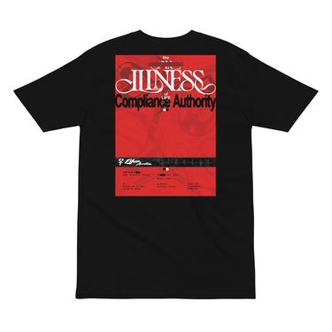 NEVER DONE Tee, Black, Full, back, true size M