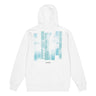 ENCORE zip hoodie, white, back only, back, flat