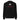 Back view of a longsleeve in black. A white rabbit silhouette runs within a circle, framed by a square with red corner bracket markers. Below, bold text reads "ELATED♦" in deep crimson — clean, geometric, and expressive.
