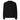 Front view of an longsleeve in black. There is no design on the front.