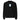 Front view of an longsleeve in black. Design is a bitmapped illustration of Seed from Zenless Zone Zero, in a small centered rectangular graphic on the chest. The graphic is composed of light tones.