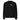 Front view of an longsleeve in black. Design is positioned on the upper left chest. Design features a yellow rectangular label reading “CONNECKEN,” smaller text “DER WÄCHTER,” and fine white script lines and coordinates below it.